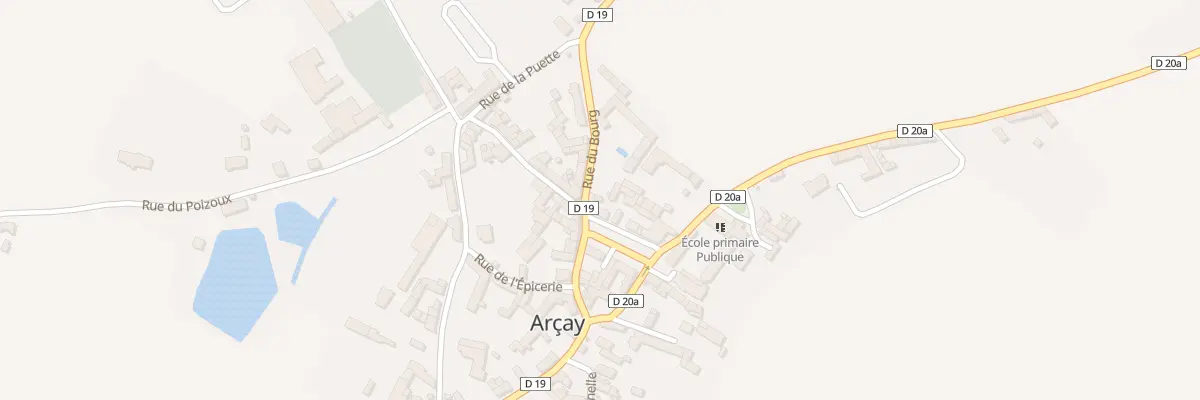 Plan du 1 Rue du Bourg à Arçay