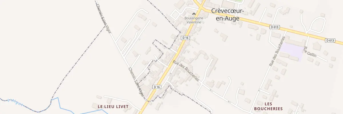 Plan du 32 Rue St Pierre à Mézidon Vallée d’Auge
