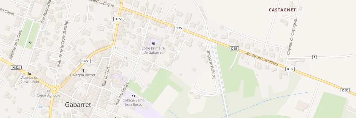 Plan du 69 Imp de Castelnau à Gabarret