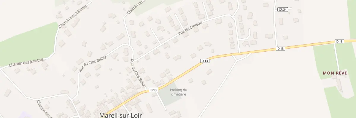 Plan du 33 Rue de la Soulle à Mareil-sur-Loir