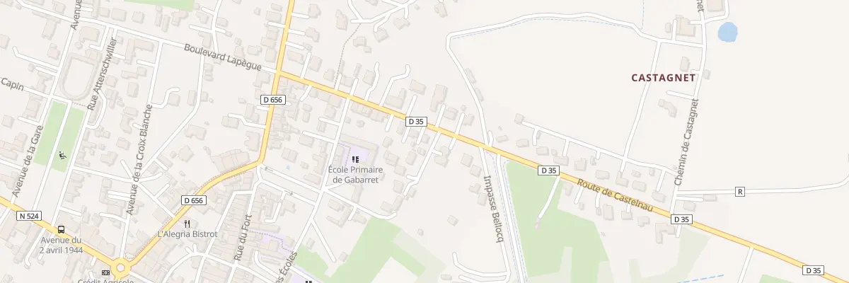 Plan du 192 Rte de Castelnau à Gabarret