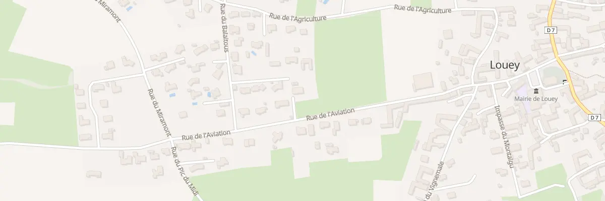 Plan du 6 Rue de l’Aviation à Louey