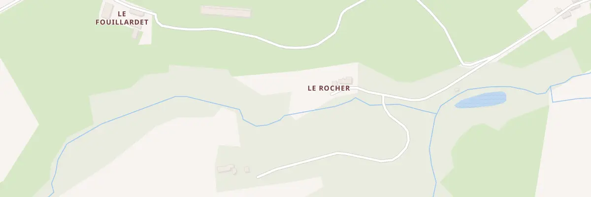 Plan du 5150 Le Rocher à Saint-Aubin-de-Locquenay