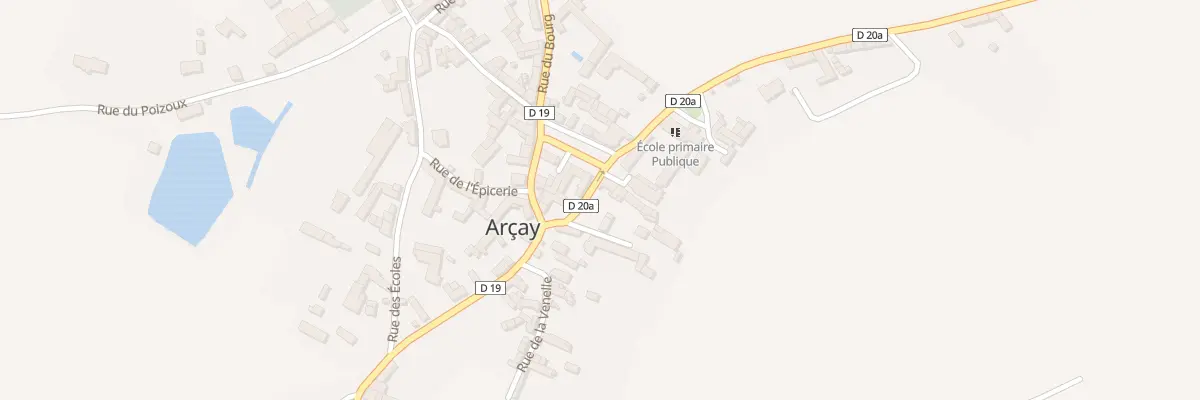 Plan du 2 Rue du Prieuré à Arçay