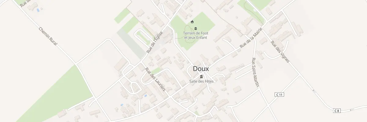 Plan du 1 Rue des Marronniers à Doux