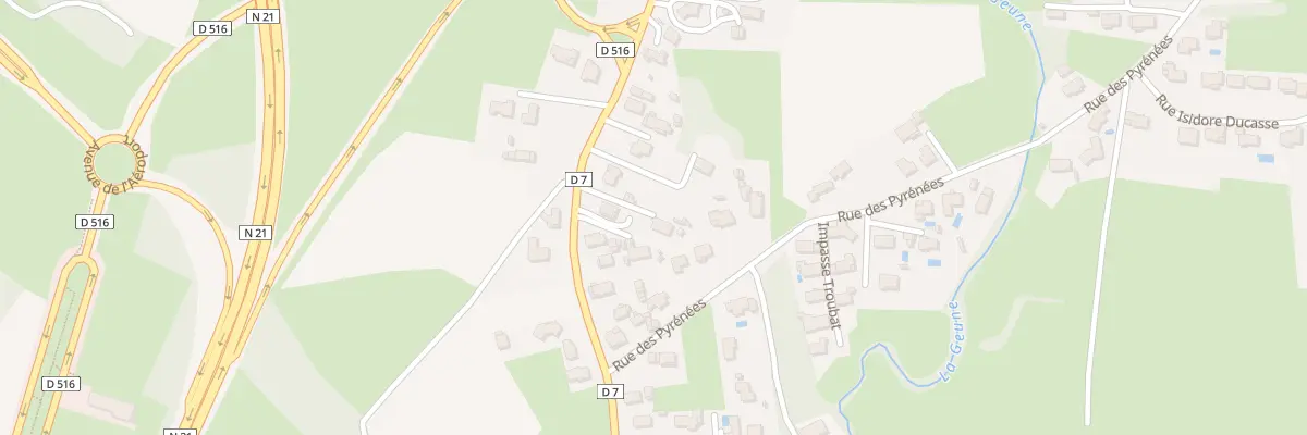 Plan du 85B Rte de Louey à Juillan