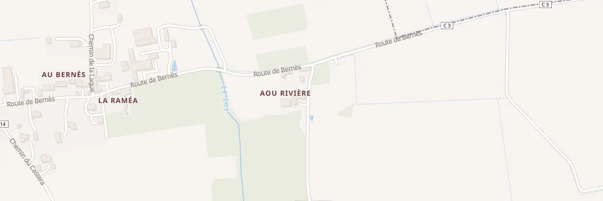 Plan du 2 Imp Aou Rivière à Jû-Belloc