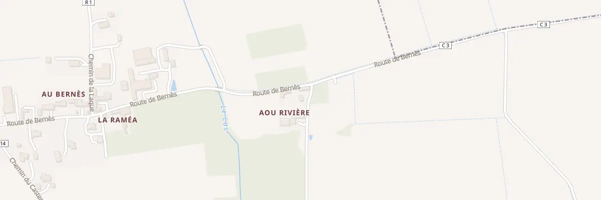 Plan du 1 Imp Aou Rivière à Jû-Belloc