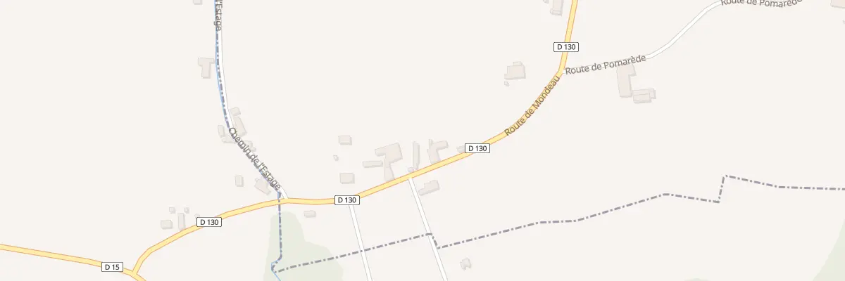 Plan du 784 Rte de Mondeau à Flaujagues