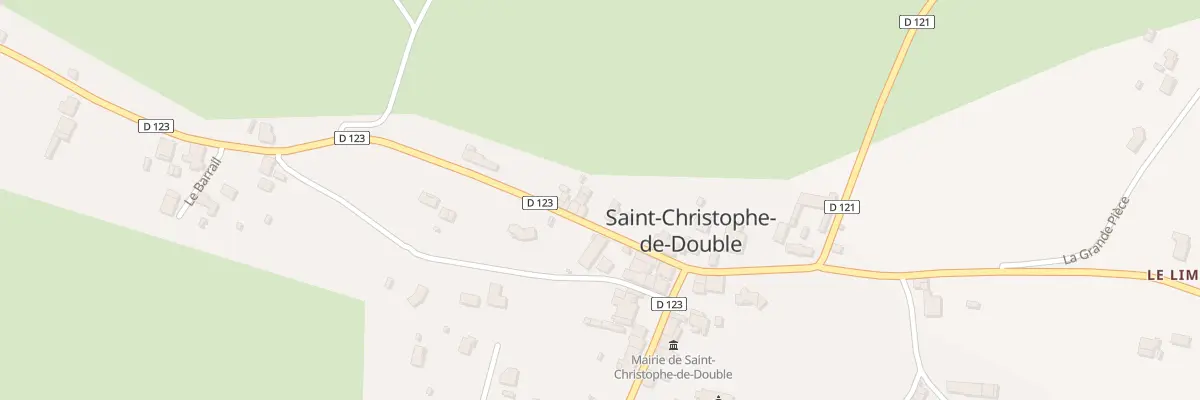 Plan du 5 Le Bourg à Saint-Christophe-de-Double