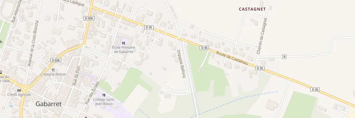 Plan du 70 Imp Bellocq à Gabarret