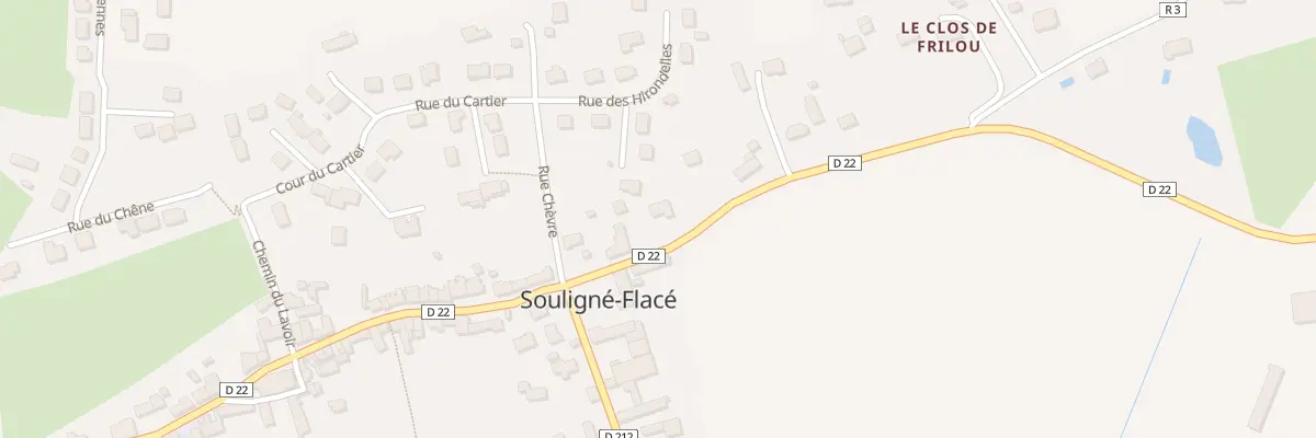Plan du 12 Rte du Mans à Souligné-Flacé