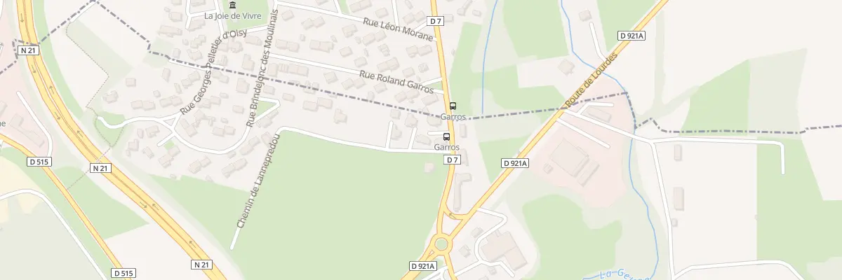 Plan du 7 Rte de Juillan à Louey
