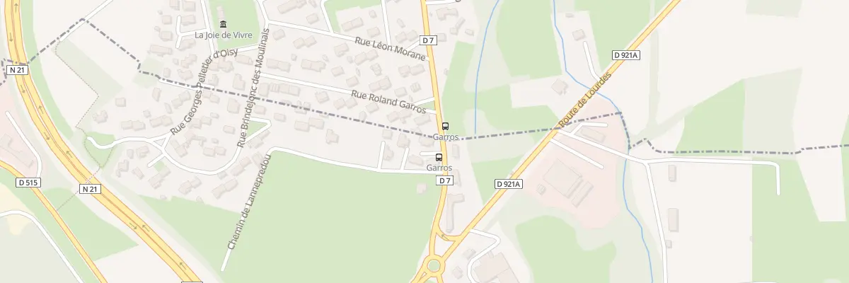 Plan du 3 Rte de Juillan à Louey