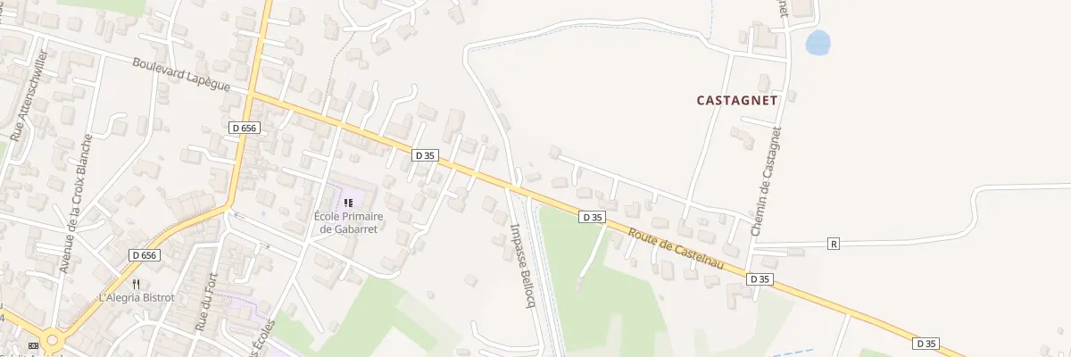 Plan du 277 Rte de Castelnau à Gabarret