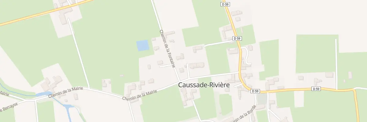 Plan du 1 Che de la Fontaine à Caussade-Rivière
