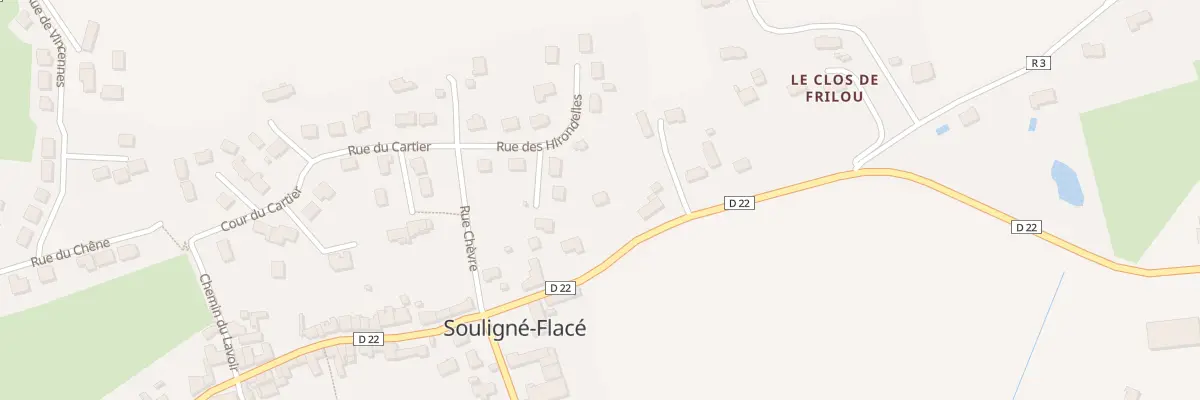 Plan du 10 Rte du Mans à Souligné-Flacé