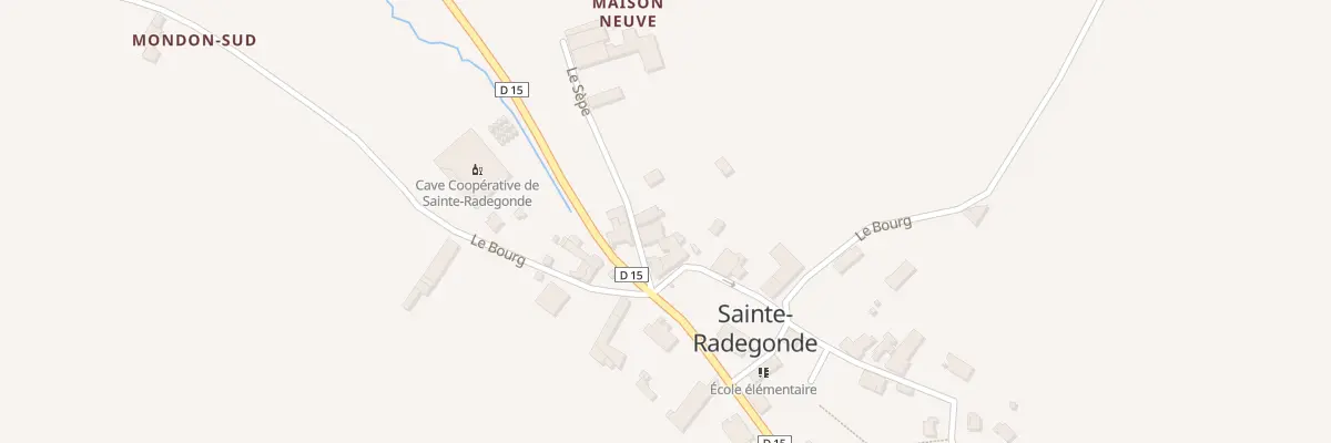 Plan du 73 Le Bourg à Sainte-Radegonde