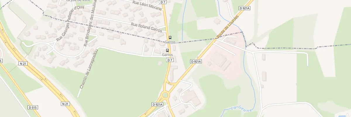 Plan du 4 Rte de Juillan à Louey