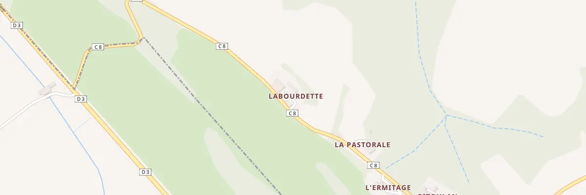 Plan du 5036 Chem de Larrégudé à Pouydraguin
