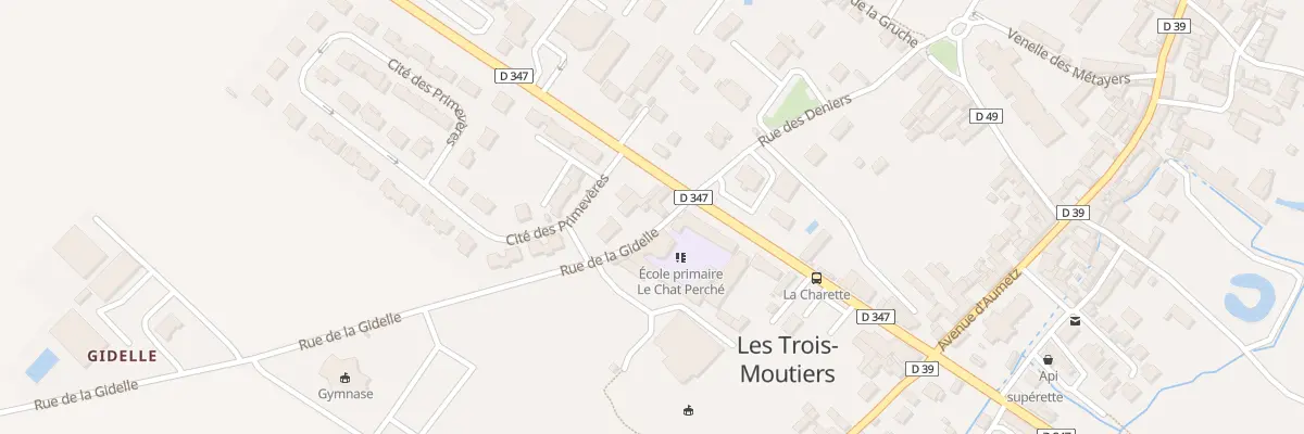 Plan du 21 Av Aristide Gigot aux Trois-Moutiers