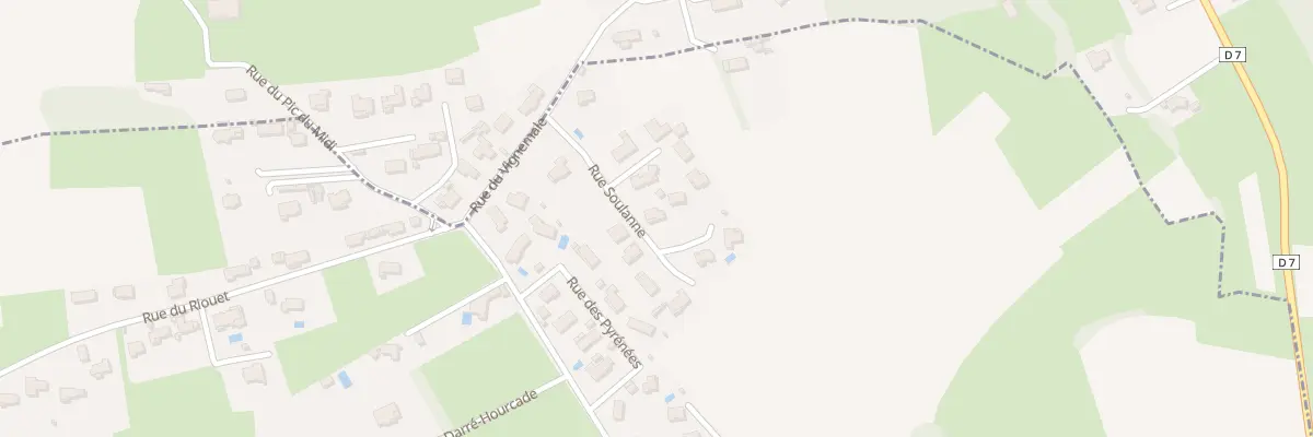 Plan du 11 Rue Soulanne à Lanne