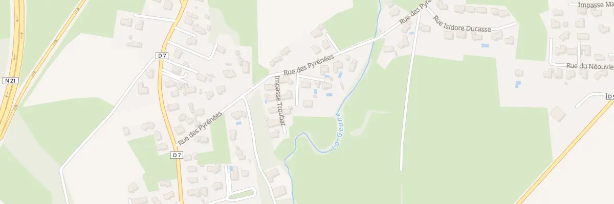 Plan du 99 Rue des Pyrénées à Juillan