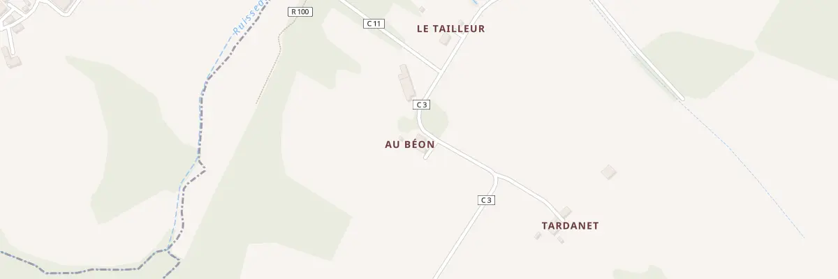Plan du 5070 Au Beon à Bouzon-Gellenave