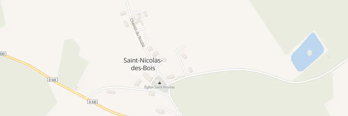 Plan du 16 Che du Grand Champs à Saint-Nicolas-des-Bois