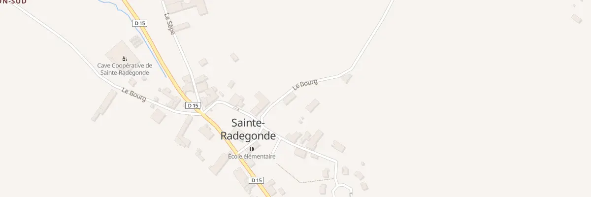 Plan du 61 Le Bourg à Sainte-Radegonde