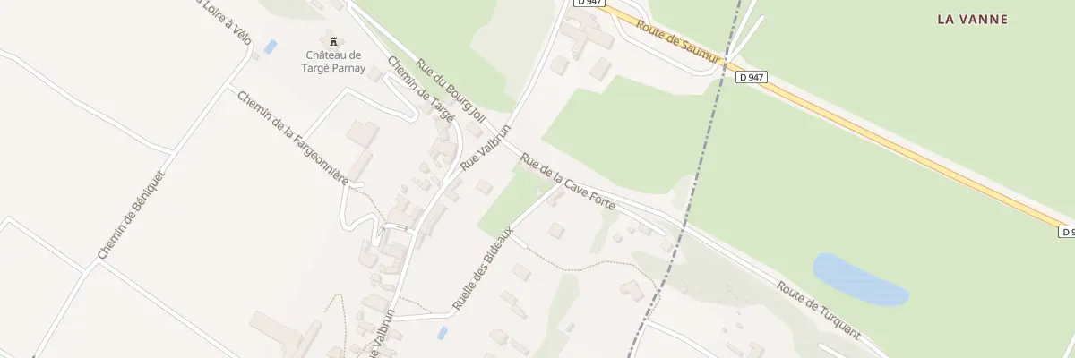 Plan du 2B Rte de Turquant à Parnay