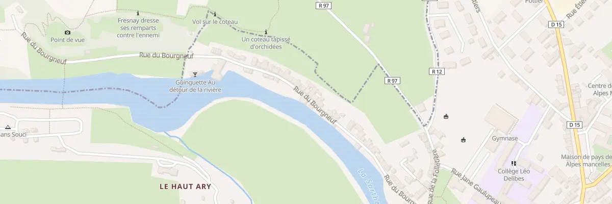 Plan du 3 Rue du Bourgneuf à Fresnay-sur-Sarthe