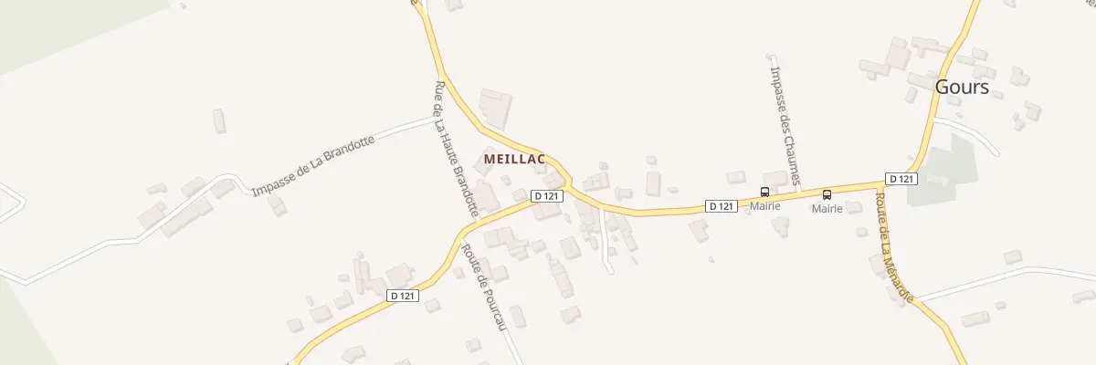 Plan du 23B Meillac à Gours