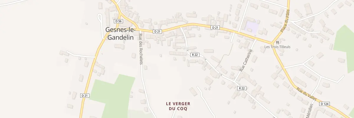 Plan du 12 Rue de Liberte à Gesnes-le-Gandelin