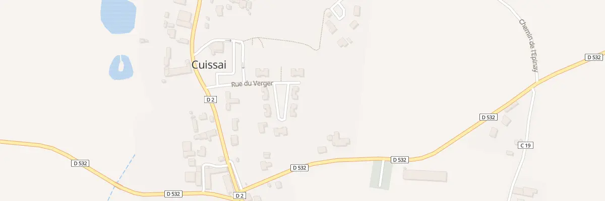 Plan du 1 Rue du Verger à Cuissai