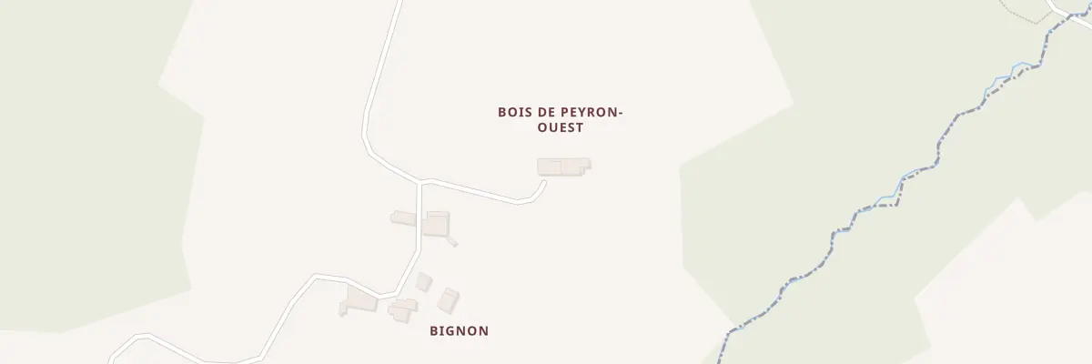 Plan du 1 Bois de Peyron Ouest à Neuffons