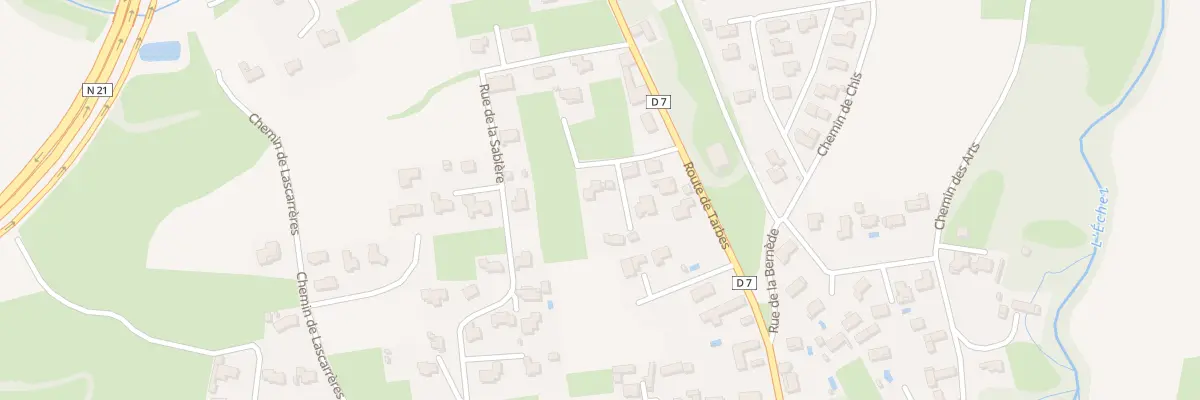 Plan du 7 Imp des Chataigniers à Louey