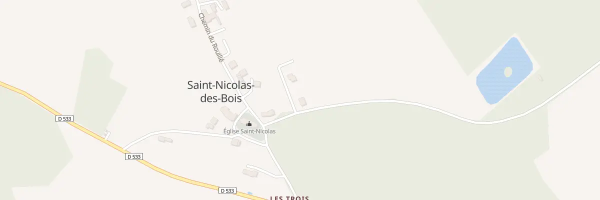 Plan du 5012 Le Bourg à Saint-Nicolas-des-Bois