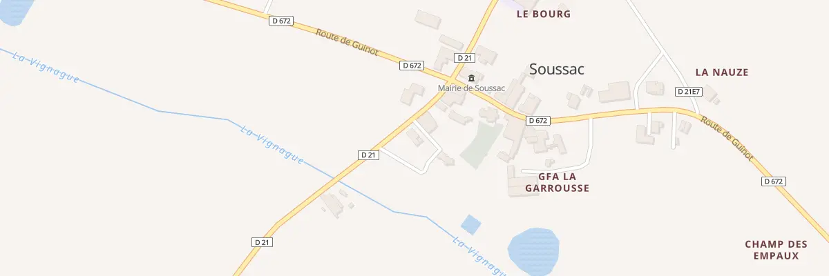 Plan du 23 Le Bourg à Soussac