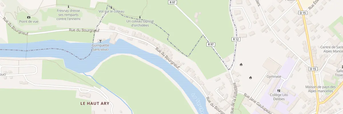 Plan du 42 Rue du Bourgneuf à Fresnay-sur-Sarthe