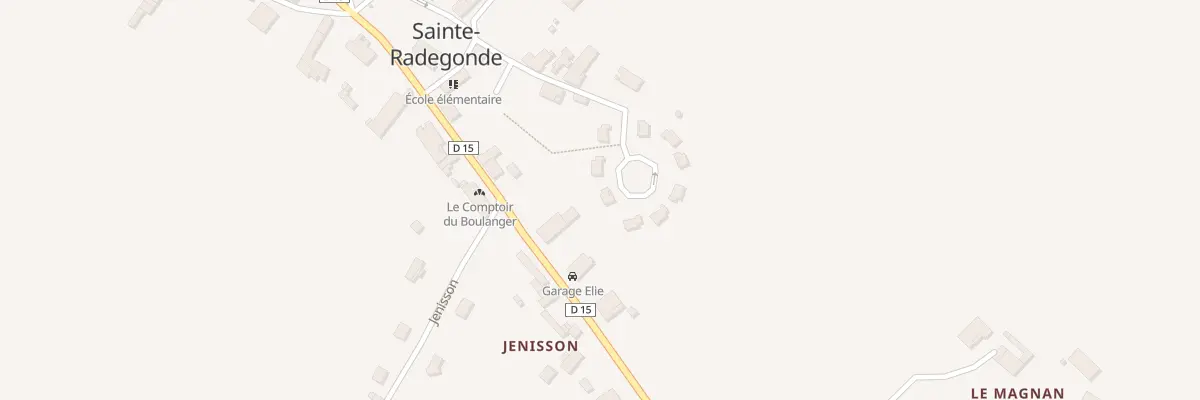 Plan du 3 Res Docteur Jeanne Lavergne à Sainte-Radegonde
