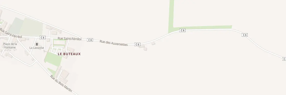 Plan du 5621 Rte des Auversettes (Lasse) à Noyant-Villages