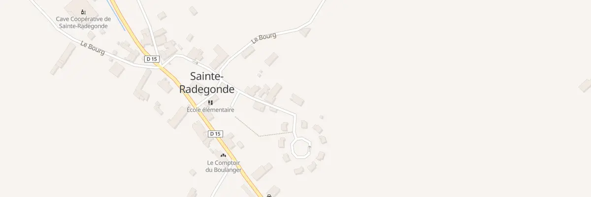 Plan du 18B Le Bourg à Sainte-Radegonde