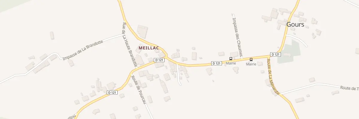 Plan du 97 Meillac à Gours