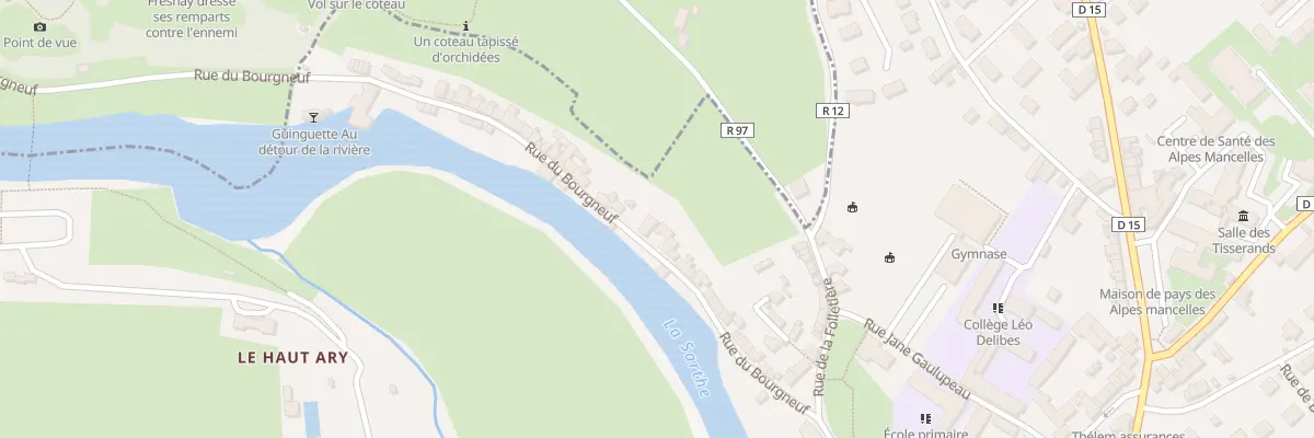 Plan du 36 Rue du Bourgneuf à Fresnay-sur-Sarthe