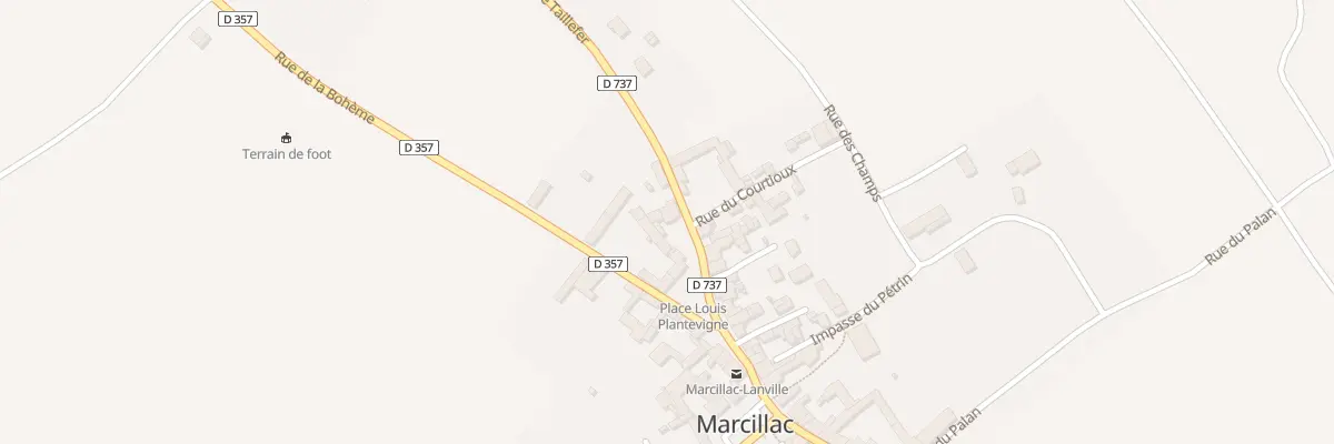 Plan du 5313 Le Bourg à Marcillac-Lanville