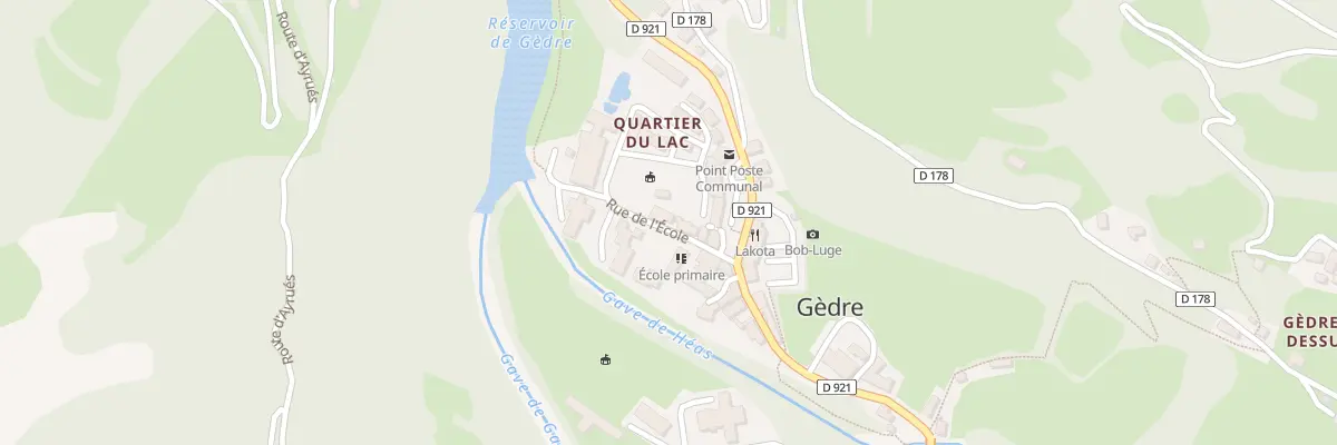 Plan du 5005 Gedre Debat à Gavarnie-Gèdre