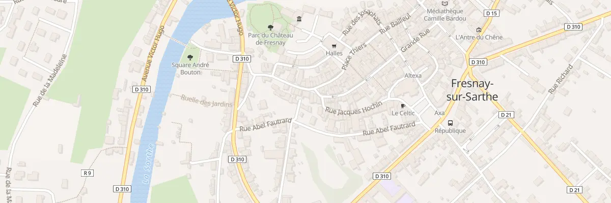Plan du 1 Rue de la Basse Cour à Fresnay-sur-Sarthe