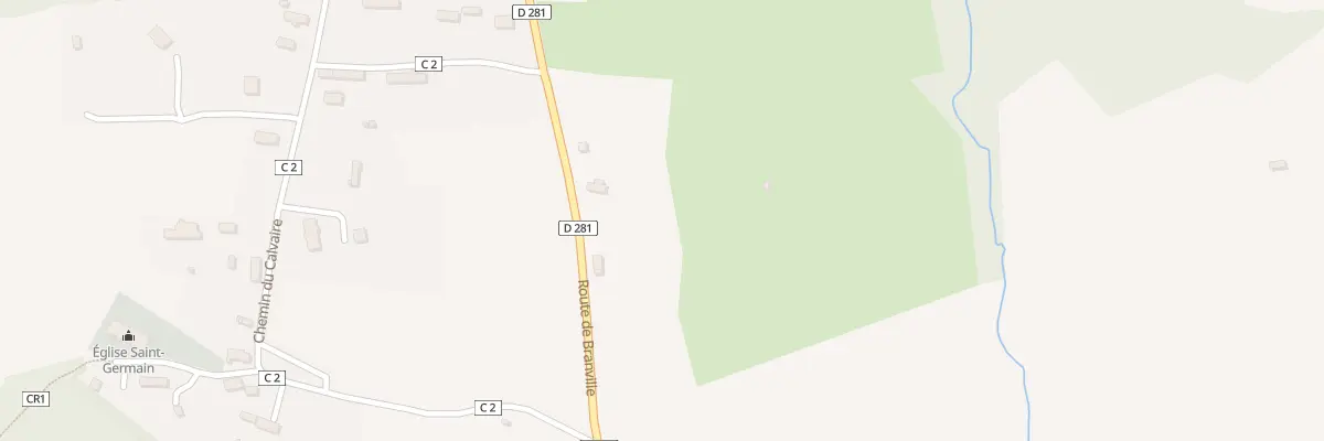 Plan du 14 Rte de Branville à Danestal