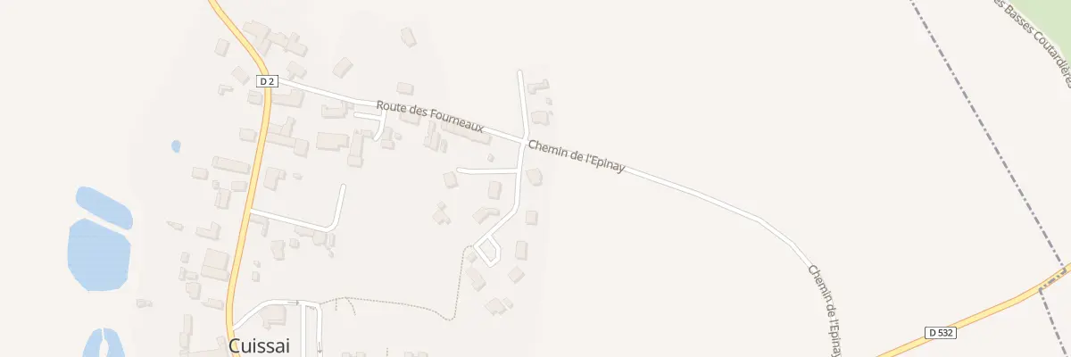 Plan du 1 Imp La Pelouse à Cuissai
